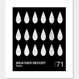 Weather Report / Minimalist Graphic Artwork Fan Design Posters and Art